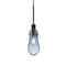Besa Lighting Wish Cord Pendant, Blue/Clear, Bronze Finish, 1x3W LED Edison 1JT-WISHBL-EDIL-BR - alternate 1